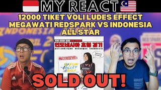 12000 TIKET VOLI LUDES EFFECT MEGAWATI REDSPARK VS INDONESIA ALL STAR