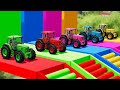 COLORED JOHN DEERE TRACTORS DEATH RUN - Farming Simulator 2022