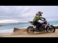 Streetbike offroad  julien welsch  moto de route sur la terre