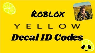 Roblox Aesthetic Yellow Decal Id Codes Youtube - papi id code roblox