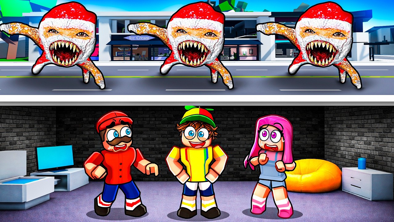 We Built a BUNKER to Hide from GOO GOO GAGA in Roblox...