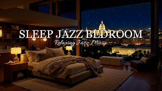 Cozy Bedroom Ambience at Night ~ Relaxing Jazz Piano Music for Insomnia &amp; Instant Sleep