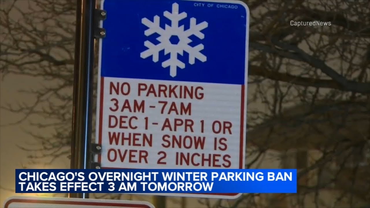 Chicago winter overnight parking ban begins Sunday, regardless of snow | What to know