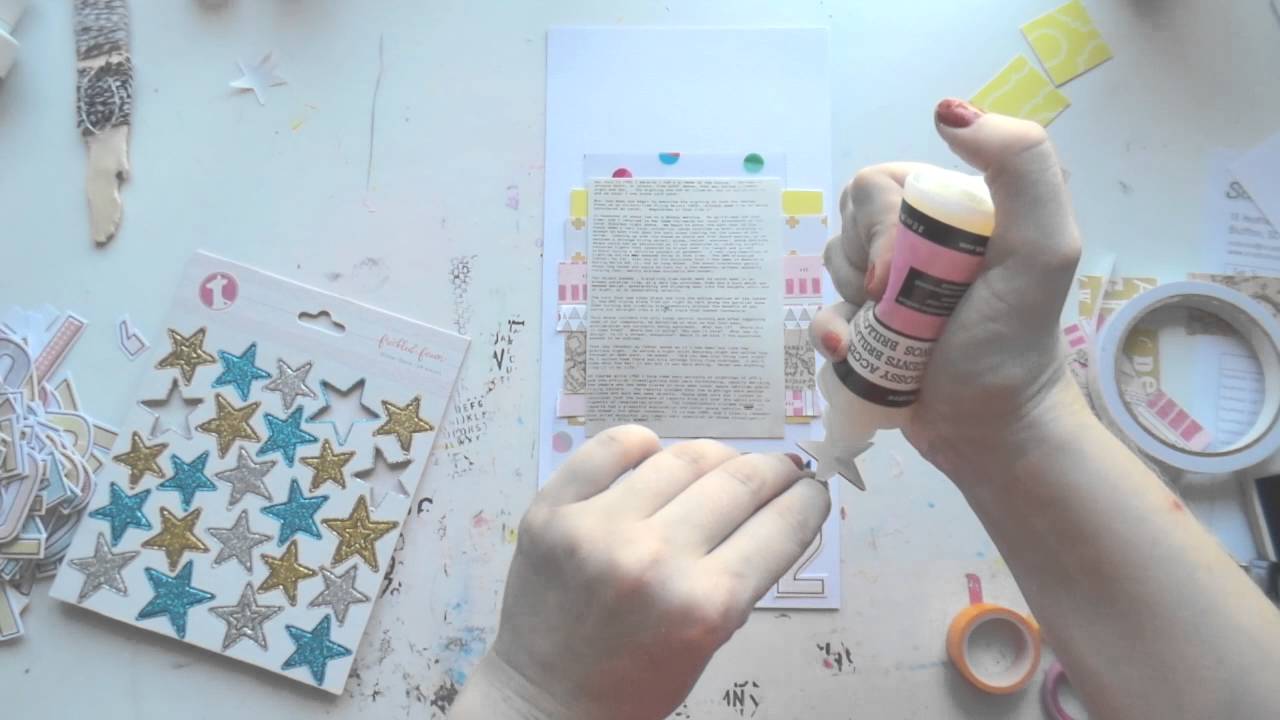 6x12 Scrapbooking Process Video ~ #1952 ~ Scraptastic Dec All of You Kit scrapbooking tarjetas
