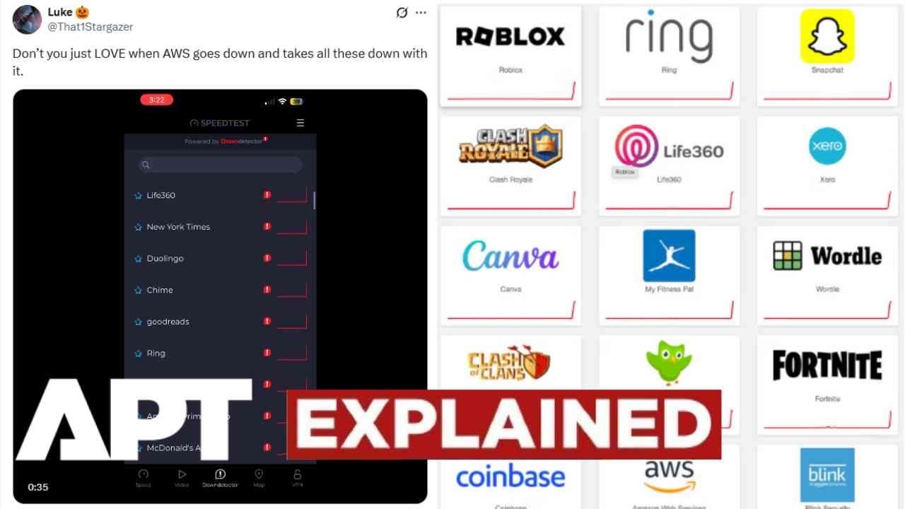 Global Internet Outage Hits Snapchat, Roblox, Fortnite, and More – AWS  Reports Issues | APT