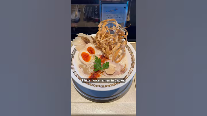 I hate fancy ramen in Japan (part 19281)