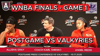 Angel Reese, Allisha Gray, Karl Smesko,  WNBA Finals Game 1 - | Dream vs Valkyries | 10.17.2026