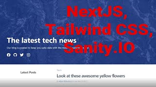 Create a blog with Next.js, Tailwindcss and Sanity.io - Part 4 (final)