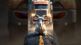 Goat and Truck story ❤️ #kidsvideo #famousshorts #cartoon #ai