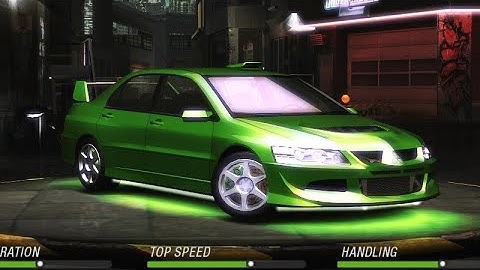 NFS Underground 2 Gameplay | Mitsubishi Lancer Evo. VIII | Sprint Race