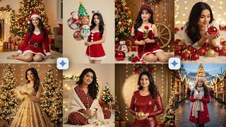 New Trending Christmas Girl Photo Edit | Google Gemini Christmas Prompt for Girl | Christmas Prompts screenshot 5