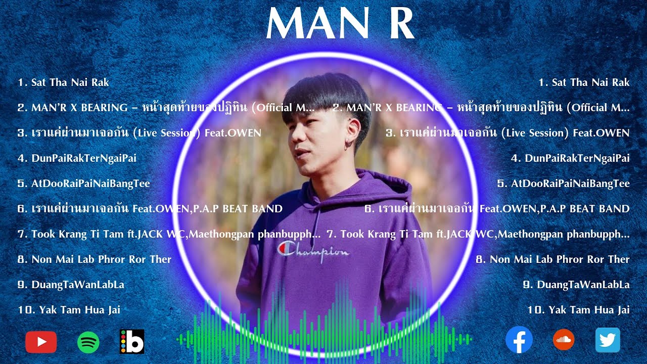 รวมเพลงฮิตโดย Man'r - รวมเพลงฮิตโดย Man'r - YouTube