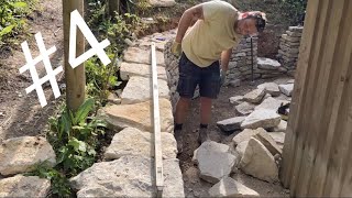 Building A Dry Stone Curved Wall & Cladding #4