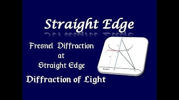 Fresnel diffraction at Straight Edge | Diffraction of Light | Part 9