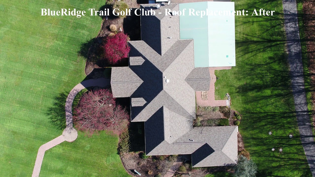 blueridge golf club roof replacement - YouTube
