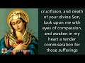 PRAYER TO OUR  LADY OF SORROWS | Feast Day 15 September | POWER OF PRAYER