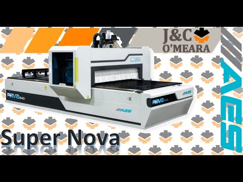 AES Super Nova, fast, economical nesting CNC machine, demonstration of routing capabilities