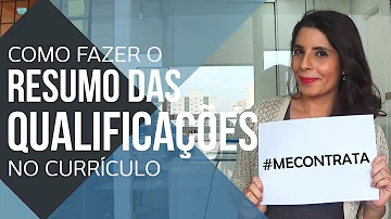 O que colocar no currículo sobre mim exemplo?