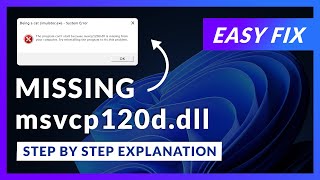 msvcp120d.dll Error Windows 11 | 2x FIX | 2023