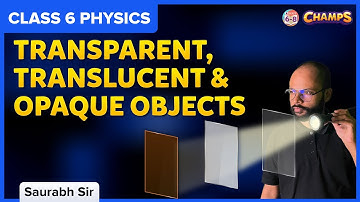 Light, Shadows and Reflections | Transparent, Translucent, and Opaque Objects | Class 6 | Science