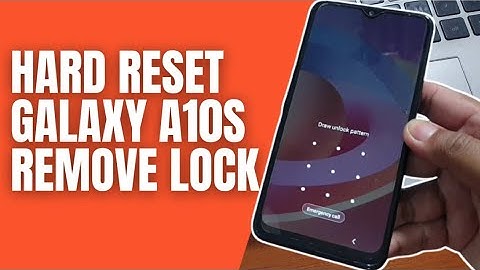 Hard Reset Samsung Galaxy A10s Remove Pattern Pin Password Lock Screen