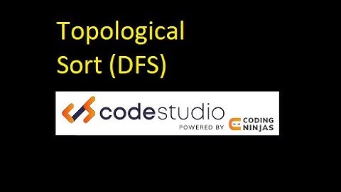Coding Ninjas - Topological Sort (Java Solution)