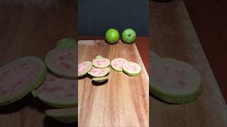 Satisfying Pink Guava Slicing 🍏💖 | Crisp ASMR #shorts