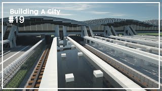 Building A City #19 // Central Station (Part 1) // Minecraft Timelapse