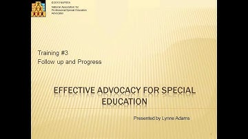 IEP and Progress Monitoring - Special Education Advocacy - Part 3