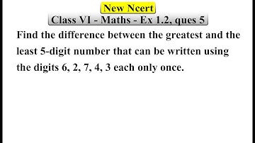 Q 5 - Ex 1.2 - Knowing Our Numbers - Chapter 1 - Class 6th NCERT Maths | Class 6 maths ex 1.2 ques 5
