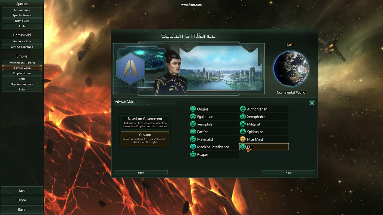 Stellaris - Mass Effect EDI Advisor.