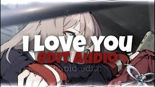 i love you - young slo be [edit audio] Resimi