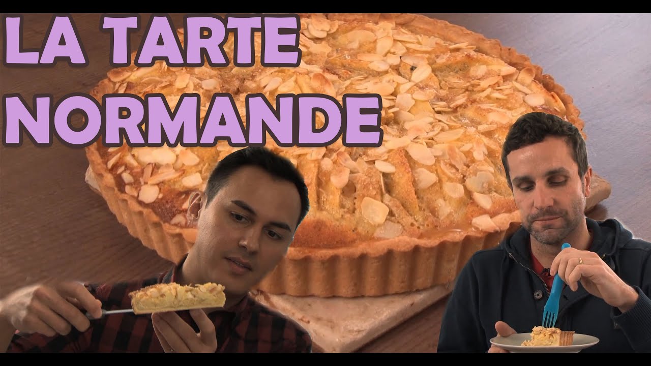 Herve Cuisine Chez Vous Une Tarte Aux Pommes Normande Youtube