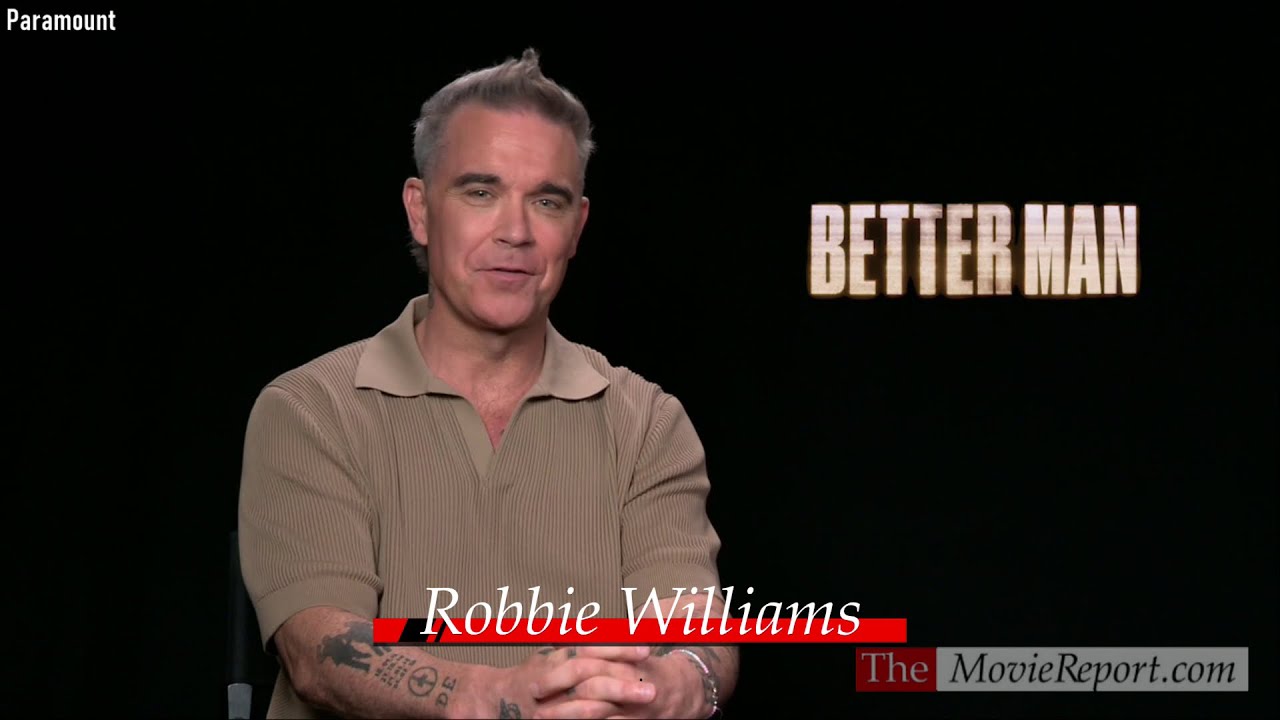 Robbie Williams BETTER MAN movie interviews Jonno Davies, Michael Gracey - September 11, 2024 4K