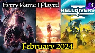 Every Game I Played This Month - February 2024