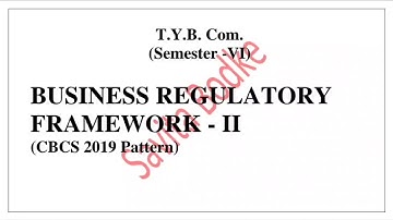 Business Regulatory Framework II Paper Solution || TYBCom Sem 6 Pune University #sppu #tybcomsem6