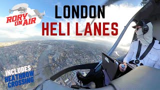 Flying a helicopter over central London | Heli lanes & Heathrow crossing | Full ATC screenshot 5
