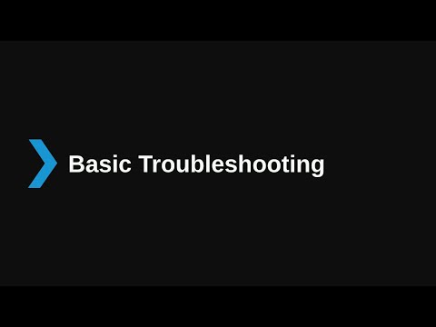 7. Basic Troubleshooting V16 - Advanced Training