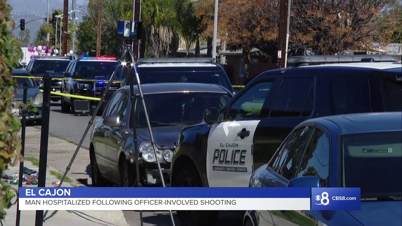 Man hospitalized following officer-involved shooting in El Cajon. - YouTube