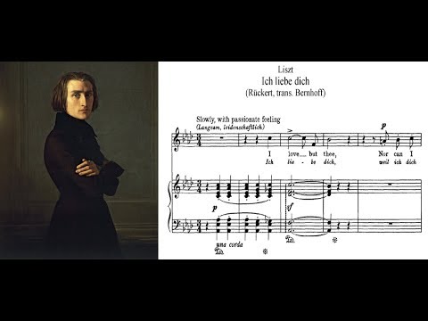Franz Liszt Ich Liebe Dich Sheet Music And Lyrics Franz Liszt Ich Liebe Dich Sheet Music And Lyrics