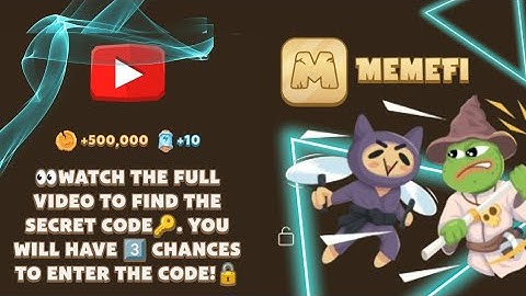 watch the full video to find the secret code🔑. you will have 3⃣ chances to enter the code!