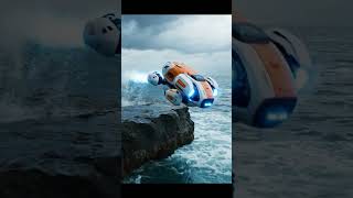Rescue Robot Patrols the Ocean to Save Lives! 🌊 #RescueRobot #MarineTech #OceanSafety