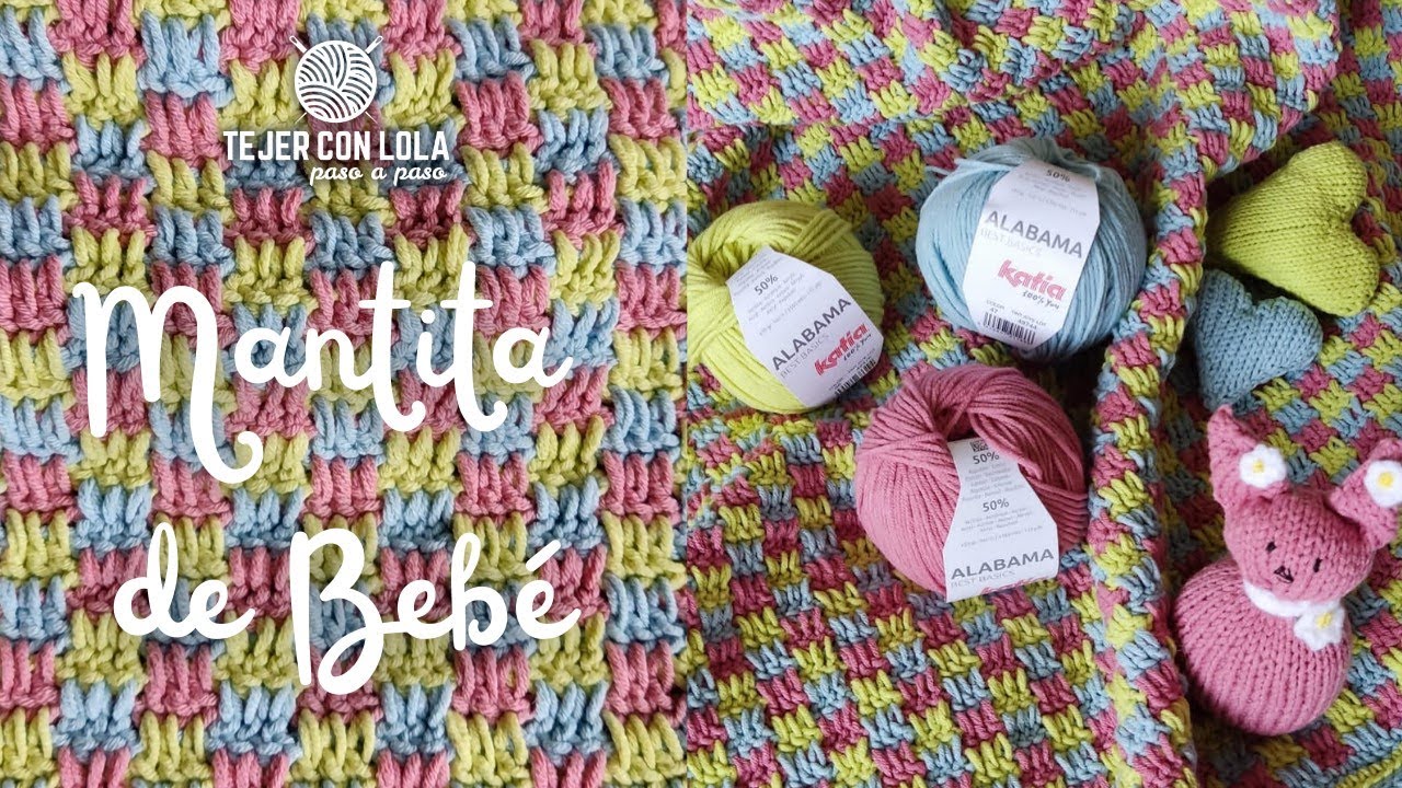 Patrón para tejer una manta de arrullo para bebé a tricot – Idealium  Knitting
