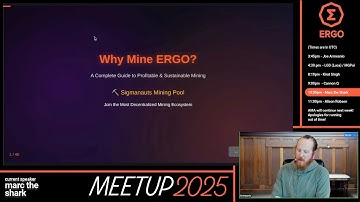 Why Mine Ergo: Profitability, Sustainability & the Sigmanauts Mining Pool — Ergo Meetup 2025