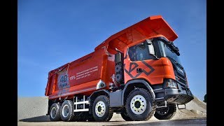 Відеоогляд важкого самоскида Heavy tipper Scania G440 8x4 XT