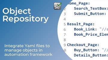 Object Repository | How to maintain OR in framework | YAML file | Selenium JAVA | BDD Framework