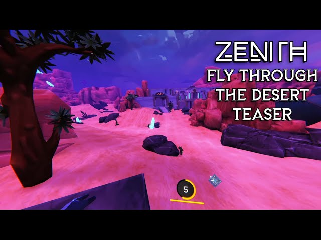 Zenith Shows Off A Peaceful Flight Through The Desert At Night | VR MMO