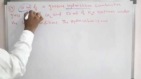 10 ml of a gaseous hydrocarbon combustion gives 40ml of CO2and 50ml of H2O vapour,find mol.formula
