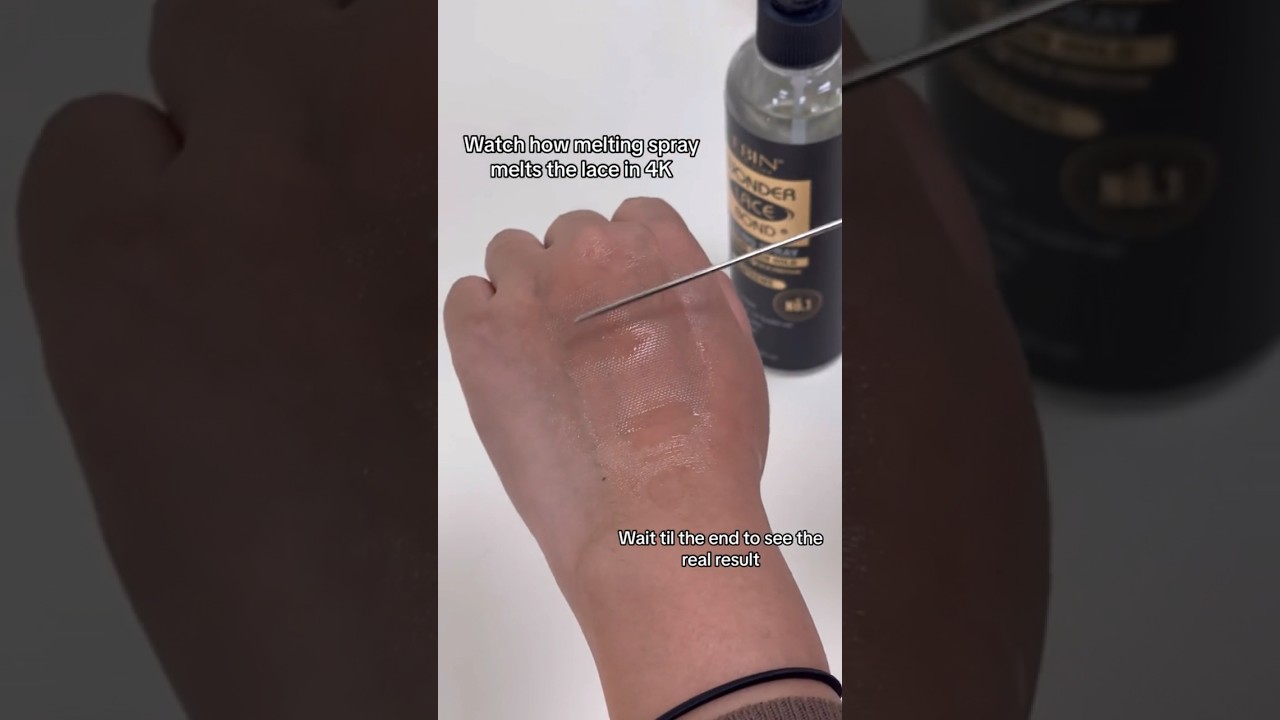 🌟Watch how melting spray MELTED the Lace in 4K🌟Finish your install with 