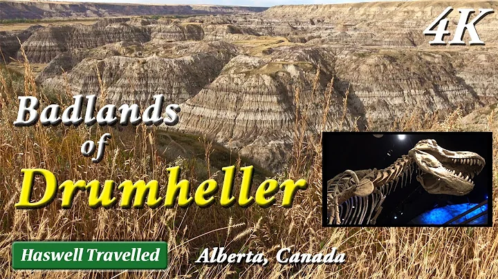 Badlands of Drumheller, with Royal Tyrrell Museum ...